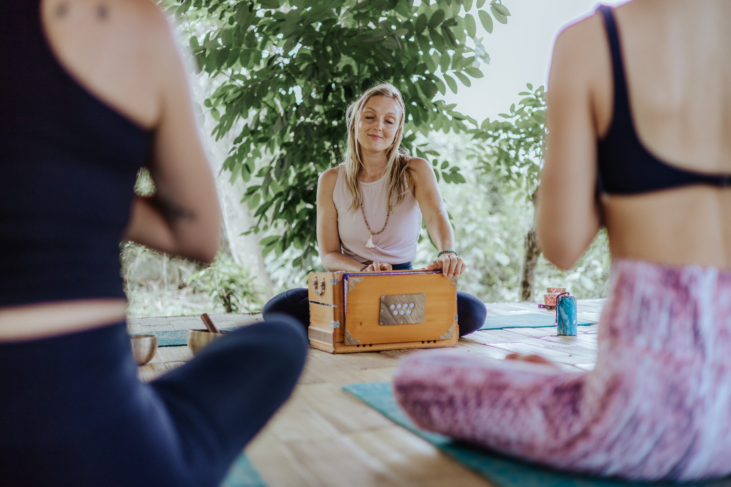 Gracy in meditation Bali